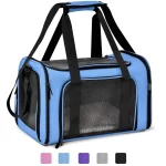 Pet Carrier Bag High Quality Durable Expandable Airline Approved Pet Cages Carrier For Travel (comes with 2 sizes M/L)