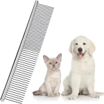 Pet Comb Stainless Steel Teeth Brush Comb Dog Cat Pet Grooming Combs Metal